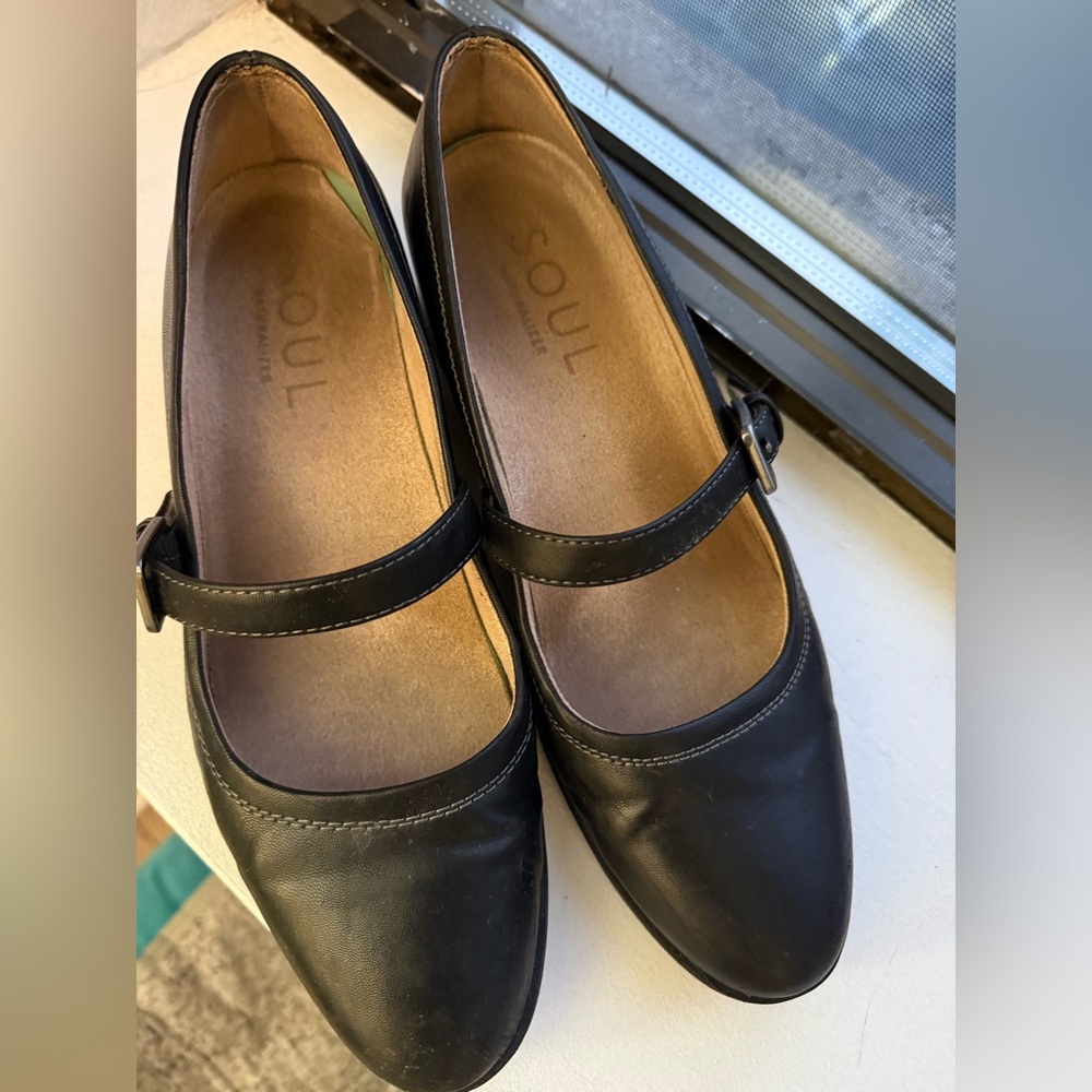 SOUL Naturalizer Black Mary Jane Flats